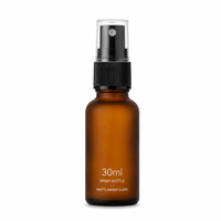 Flacon pulvérisateur de parfum en verre ambré de luxe de 50 ml vide avec pompe, diffuseur à bâtonnets, 100 pièces, impression sérigraphique, carton