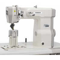 GC9920 Nouvelle machine à coudre industrielle à point noué, à double aiguille, à lit plat, avec pied presseur à rouleaux et moteur robuste