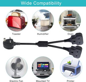 Nhà Sản Xuất Bán Hàng Trực Tiếp Anh 250V 13A Mở Rộng Ổ Cắm Điện Dây Mở Rộng Dây 3 Pin Anh Cắm Với Cầu Chì Dây Điện - Product Image 6