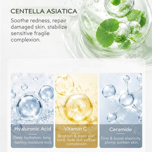 Mascarilla Greenlem con Ácido Hialurónico y Ceramida, Reafirmante y Fortalecedora de la Barrera Cutánea para Mujeres, OEM ODM - Product Image 6