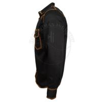 Chemise de soudage à manches longues de style occidental, robuste, en coton confortable, ignifuge, vêtements de sécurité réfléchissants pour usine