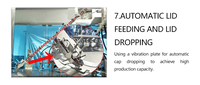 Machine de remplissage et de capsulage entièrement automatique à huit têtes pour sachets souples à grande capacité, pour sachets verticaux de 2L à 5L, personnalisable