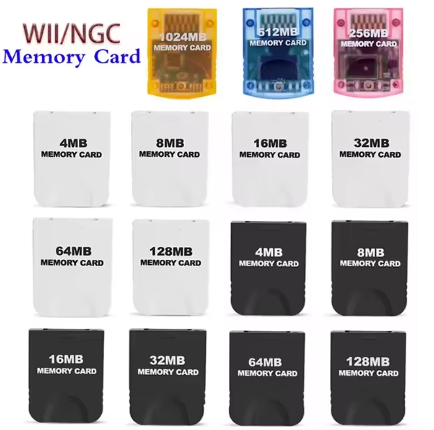 4 8 16 32 64 128MB Memory Card for Nintendo Gamecube NGC Data Storage for Wii Controller