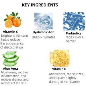 Suero Concentrado de Vitamina C, Ácido Hialurónico, Vitamina <span class=keywords><strong>E</strong></span>, Aloe Vera, Totalmente Natural, Rico en Antioxidantes, Reafirmante <span class=keywords><strong>e</strong></span> Iluminador - Product Image 6