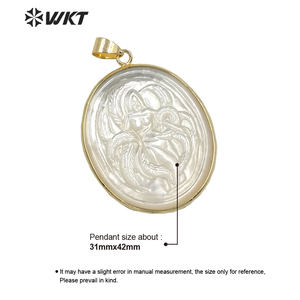 WT-P1629 Wkt Precious Natuurlijke Gele Citrien Quartz Point Hanger Vergulde Top Bullet Shape Geest Point Stone Hanger - Product Image 6