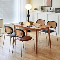 Chaises de salle à manger contemporaines de luxe haut de gamme, en plastique, avec coussin en mousse PU, empilables, imperméables, portables et écologiques