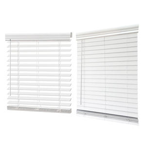 Tende Veneziane in Finto Legno, Oscuranti e Resistenti, Montaggio a Soffitto 70"W X 60"H, Design Moderno <span class=keywords><strong>Zebra</strong></span>, Direttamente dalla Fabbrica, Elegante Bianco - Product Image 1