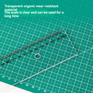 Règle transparente organique Deli 8200 pour étudiants, règle à dessin de 100 cm, règle de mesure pour usage de bureau, échelle claire, 60 pièces par carton - Product Image 4