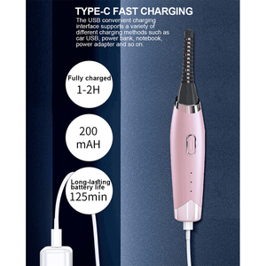 เครื่องดัด<span class=keywords><strong>ขนตา</strong></span>ไฟฟ้าแบบพกพา ชาร์จผ่าน USB ความร้อนเร็ว แบตเตอรี่ 200mAh ปรับอุณหภูมิได้ 3 ระดับ ใช้งานได้ยาวนาน - Product Image 5
