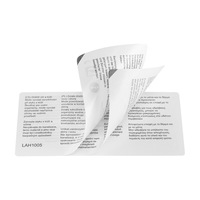 Étiquettes personnalisées en vinyle permanent imperméable multicouche avec estampage à chaud en feuille d'or, pour produits pharmaceutiques multilingues