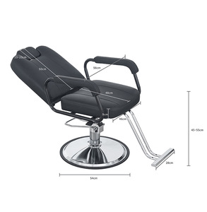 Hot Sell Salon Barber <b>Chair</b> Black PU <b>Leather</b> <b>Reclining</b> Hydraulic Hair Cutting <b>Chair</b> for Hair Salon Commercial Use - Product Image 6