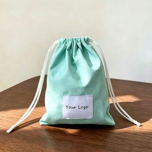 Bolsa de Muselina con Cordón de Algodón GOTS Biodegradable, Personalizada con Logotipo e Impresión a Color, para Joyería, Anillos y Aretes - Product Image 5