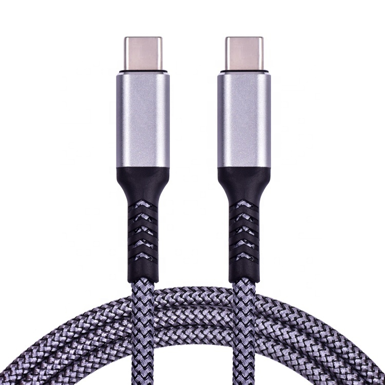 En Nylon Tressé Charge Rapide 5A 4.5mm Usb 3.1 Type C Câble de Transfert De Données Pour Ordinateur Téléphone