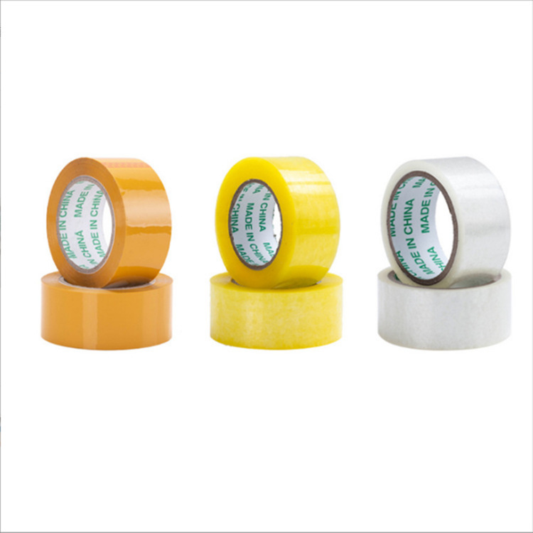Transparent Double Sided Sealing Tape Large Roll Wholesale Express Packaging Tape Beige Sealing Glue Whole Box