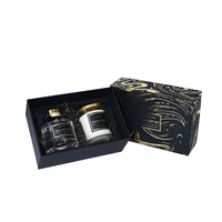 Luxus-Handelsmarke für Reed Diffusor und Aroma kerze Geschenkset mit Glas material für die Luft erfrischung zu Hause