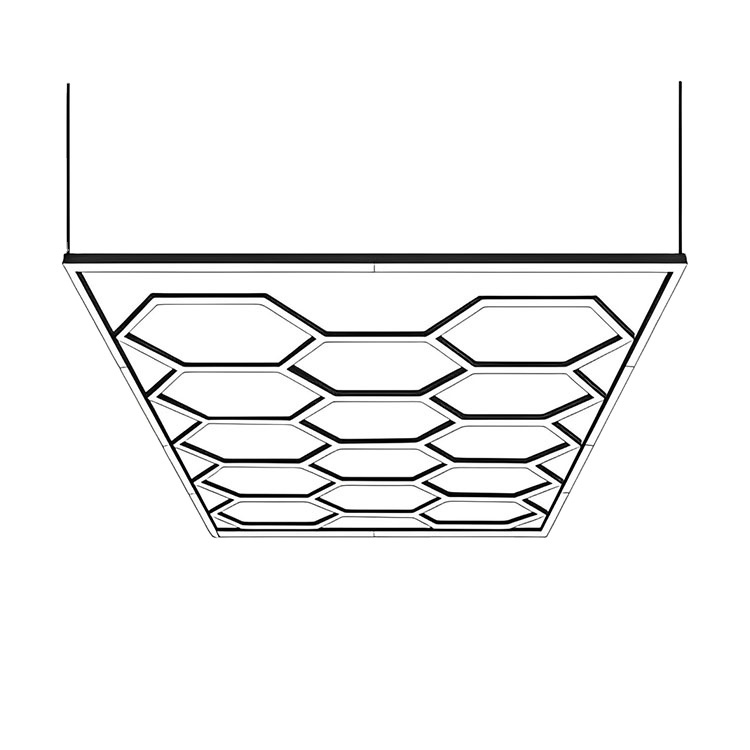 Direct Sale From Manufacturer 14 Grids LED Hexagon Light IP55 Auto Detailing & Workshop Garage Working Lights with Ultra Bright