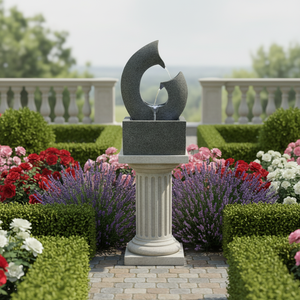 Ornamenti da Giardino Unici: Fontana a Cascata in Vetro e Fibra di Vetro a Forma di Animale Marino per Laghetti, Ispirata alla Natura - Product Image 3
