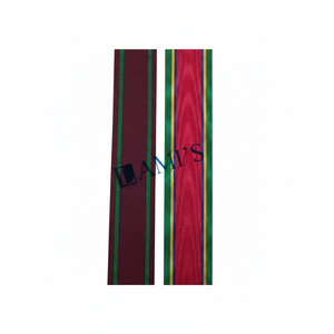 Vente en gros OEM ruban de médaille en taffetas de coton viscose ruban de soie avec motif effet ondulé (arrosé) matériau du visage O - Product Image 1