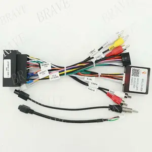 Car Audio Android Navigation Harness Power Cord with Protocol Box CANBUS Kit Suitable for Volkswagen High-end and Low-end Models