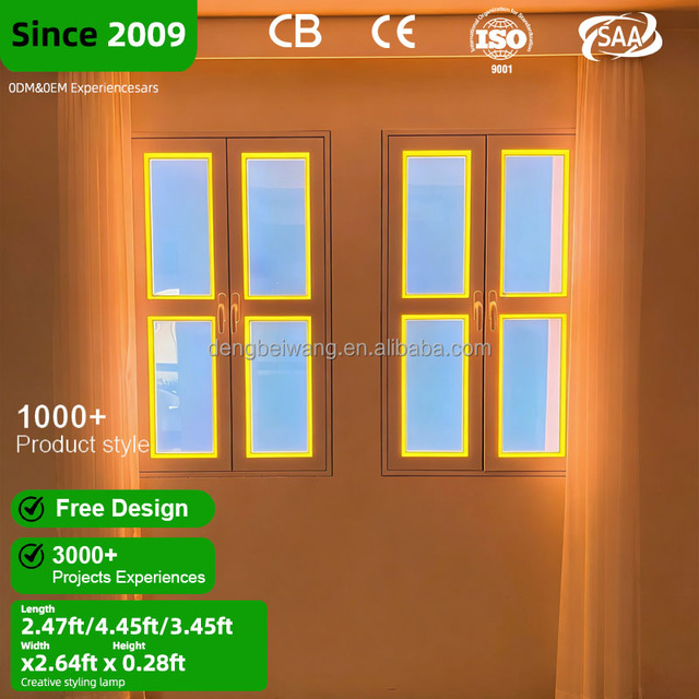 Smart LED Display Panel Remote Control Blue Sky Natural Recessed Lighting Factory Window Light Switch App Controlled IP54 Rated