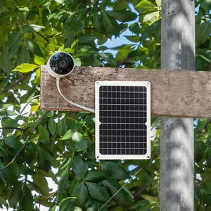 Panel Solar Monocristalino de Alto Rendimiento ALECTER 5V 10W con Puerto Micro-USB/USB-C y Conector de Barril de 3.5mm para Cámaras de Seguridad - Product Image 5