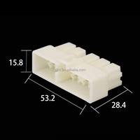 Conector Eléctrico para Motocicleta DJ7101-6.3-11/21, Enchufe de 10 Orificios, Conector Macho y Hembra para Automóvil