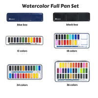 Pigment solide aquarelle ensemble aquarelle peintures pinceau Kit pour bricolage maison artisanat projets scolaires
