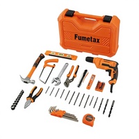 Kit de perceuse électrique FUMETAX 127V 400W, ensemble d'outils de 28 pièces, douilles, embouts, clés, pinces