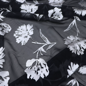 Nueva Tela de Seda Opal de Alta Calidad con Estampado Floral, Popular y de Gran Venta, para Vestidos y Ropa de Mujer para las Fiestas - Product Image 5