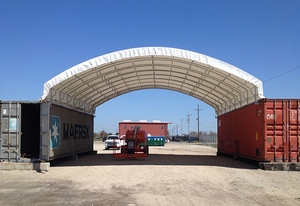 Abri de conteneur en PVC haute résistance à <span class=keywords><strong>double</strong></span> structure en treillis, fourni par l'usine, pour conteneurs maritimes - Product Image 6
