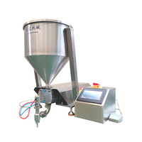 Pompe rotative semi-automatique à cotylédon Machine de remplissage pour couverture de beurre d'arachide pommade crème confiture