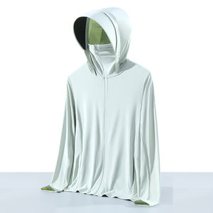 Nouvelle collection 2025 : Vêtements de protection solaire en toile pour hommes, femmes et couples, avec grand chapeau de pêche à large bord détachable, confortable, coupe-vent et anti-UV. - Product Image 1