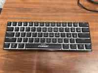 Clavier mécanique filaire Ancreu, touches en pudding, mini clavier filaire 61 touches ABS pour PC portable, clavier USB RGB 50 touches, piano 21 touches