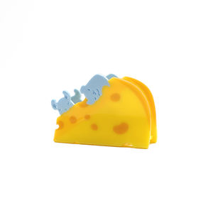 Barrettes à cheveux en acétate de fromage jaune crème personnalisées, mignonnes, originales et tendance, accessoires pour cheveux pour femmes, vente en gros. - Product Image 5