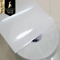 Ruban adhésif thermocollant épais de 100 m, 24 cm, 28 cm, 32 cm, 36 cm, papier de transfert de strass à dos plat et rond pour vêtements et bricolage