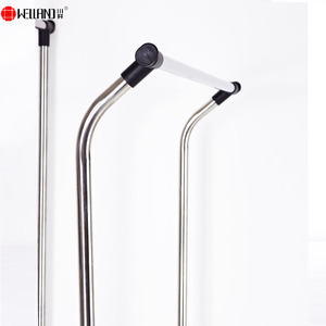 Welland Cán Kim Loại may đứng đôi-rod quần áo Hanger Rack với dây màu đen kệ - Product Image 5