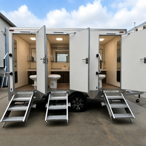 Toilettes portables <span class=keywords><strong>de</strong></span> luxe avec porte coulissante, <span class=keywords><strong>cabine</strong></span> <span class=keywords><strong>de</strong></span> <span class=keywords><strong>douche</strong></span> <span class=keywords><strong>extérieure</strong></span> pour salle <span class=keywords><strong>de</strong></span> bain, toilettes portables, remorque sanitaire - Product Image 1