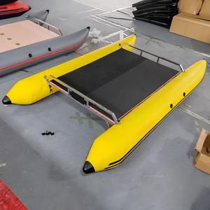 Precio de Fábrica, Bote de Pesca de Pontón para una Persona de 2.6 m con Plataforma Plegable de Aluminio para Aguas Poco Profundas, Ríos y Lagos - Product Image 3