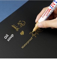 Marqueur permanent à base d'huile pour tableau blanc, 12 couleurs, imperméable, séchage rapide, pour surfaces murales, carrelage, sols et métaux