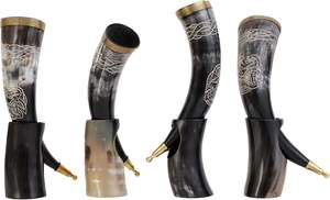 Authentic Premium <b>African</b> Viking Drinking Horn Handmade Eco-Friendly Ale Mead Beverages Souvenir Nautical Style Animal Polished - Product Image 5