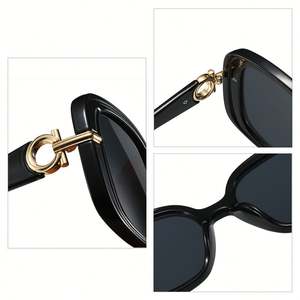 Gafas de Sol Cuadradas Extra Grandes con Logotipo Personalizado 2025, Coloridas, Vintage, con Protección UV400 para Mujer - Product Image 6