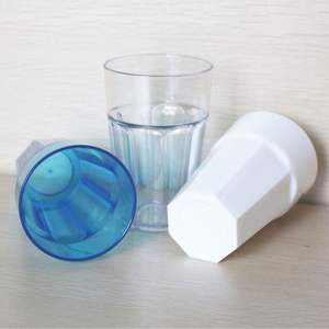 Robuste 20oz/568ml Polycarbonate Pinte Gobelets Blanc Highball Verres Épais et Réutilisable Écologique PC Matériel - Product Image 4