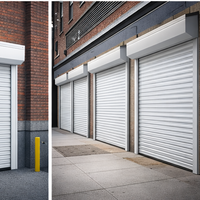 Volet roulant vertical motorisé en alliage d'aluminium européen moderne, surface peinte, écologique, durable, imperméable, pour extérieur