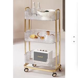 Carrito de Salón Transparente Profesional en Oferta, Estante de Almacenamiento Móvil de Alta Calidad para Salones de Belleza, Almacenamiento Conveniente para Peluquerías - Product Image 3
