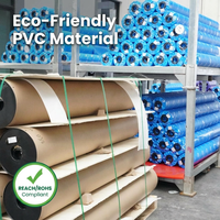 Bâche en PVC enduit 1100D Ripstop non tissé, écologique, conforme REACH et ROHS, pour couvertures de camions durables et utilisation ludique (garçons et filles)