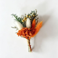 Petit bouquet de fleurs séchées naturelles pour la décoration de boîte cadeau, personnalisation acceptable