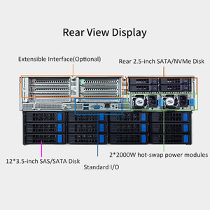 Servidor de Almacenamiento MIwin Personalizado con Doble CPU Intel de 4ª/5ª Generación, 6 Ranuras PCIE 5.0 X16, 36 Bahías para Discos Duros NVME/SAS de 3.5 Pulgadas, 32 DDR5, 4U, 36 Discos - Product Image 5