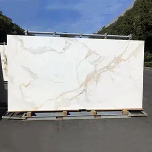 Large Size Glazed Porcelain Sintered Stone Slabs for Background Wall Countertop