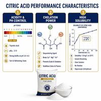 Ácido Cítrico Anhidro E330 99.5% Cristales Blancos Grado Alimenticio Acidulan