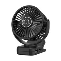 Clip à bas prix sur ventilateur Portable 2000mAh batterie Rechargeable USB petit ventilateur de bureau de Table 5 lames Mini ventilateur à pince pour bureau de dortoir